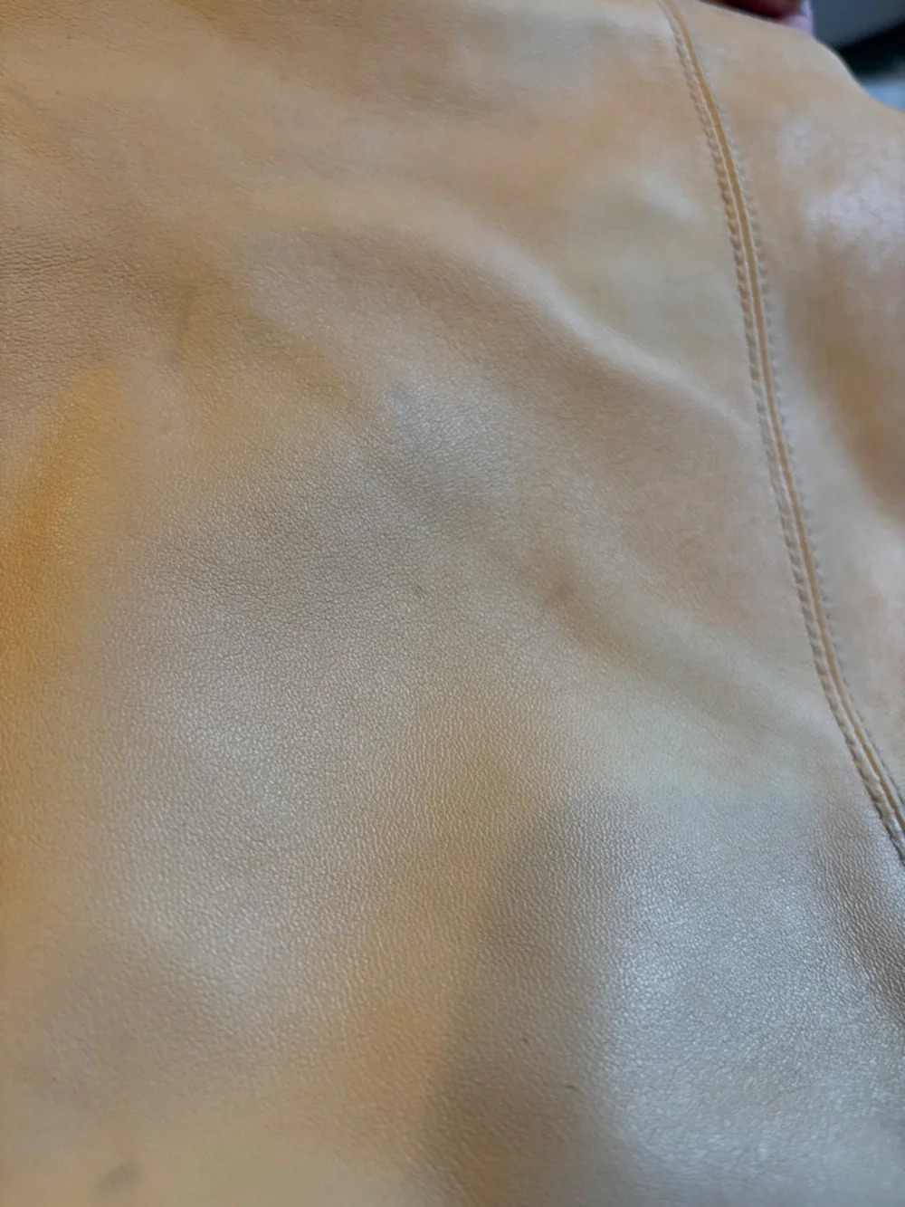 Perlina New York soft yellow/creamy Leather Shoulder Hobo Bag Silver Hardware